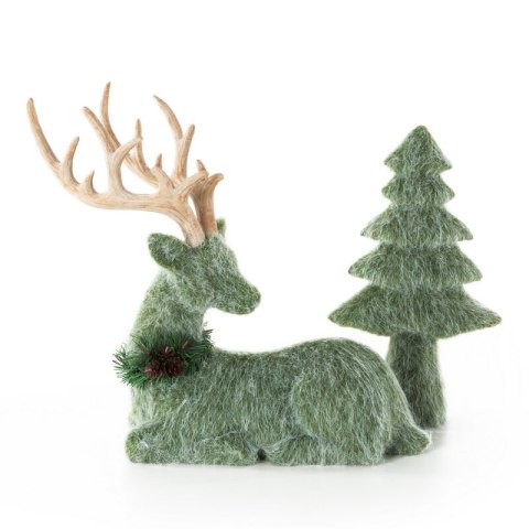 FIGURKA ŚWIATECZNA 163B 17 X 9 X 32 CM ZIELONY EUROFIRANY FIGURKA ŚWIATECZNA 163B 17 X 9 X 32 CM ZIELONY EUROFIRANY