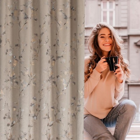ZASŁONA GOTOWA SELENA NA TAŚMIE 140 X 270 CM BEŻOWY EUROFIRANY ZASŁONA GOTOWA SELENA NA TAŚMIE 140 X 270 CM BEŻOWY EUROFIRANY