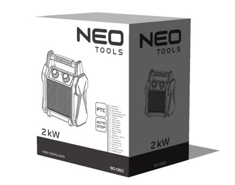 NAGRZEWNICA ELEKTRYCZNA CERAMICZNA PTC 2KW NAGRZEWNICA ELEKTRYCZNA CERAMICZNA PTC 2KW
