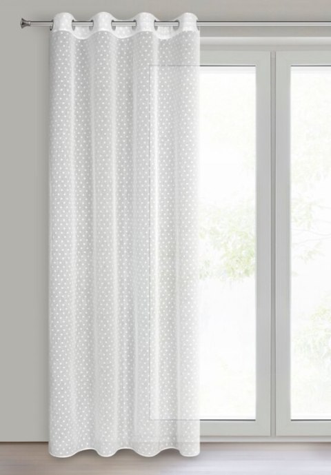 ZASŁONA GOTOWA HANIA 140 X 250 CM BIAŁY EUROFIRANY ZASŁONA GOTOWA HANIA 140 X 250 CM BIAŁY EUROFIRANY