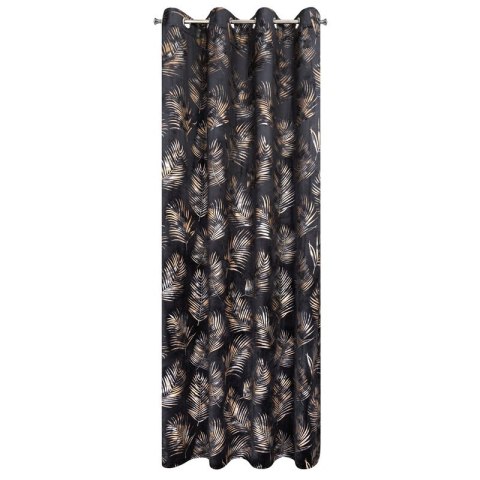 ZASŁONA GOTOWA GLORIA2 140 X 250 CM CZARNY EUROFIRANY ZASŁONA GOTOWA GLORIA2 140 X 250 CM CZARNY EUROFIRANY