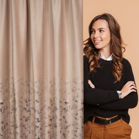 ZASŁONA GOTOWA MARIELA NA TAŚMIE 140 X 270 CM BEŻOWY EUROFIRANY ZASŁONA GOTOWA MARIELA NA TAŚMIE 140 X 270 CM BEŻOWY EUROFIRANY