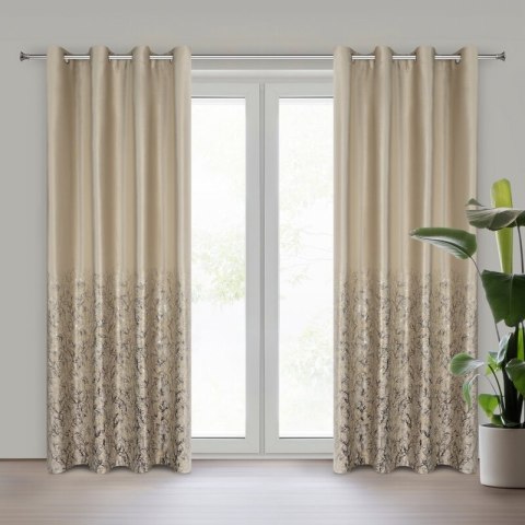 ZASŁONA GOTOWA TORI 140 X 250 CM BEŻOWY EUROFIRANY ZASŁONA GOTOWA TORI 140 X 250 CM BEŻOWY EUROFIRANY