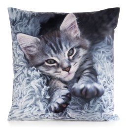 POSZEWKA ANIMAL 76 45 X 45 CM SZARY EUROFIRANY