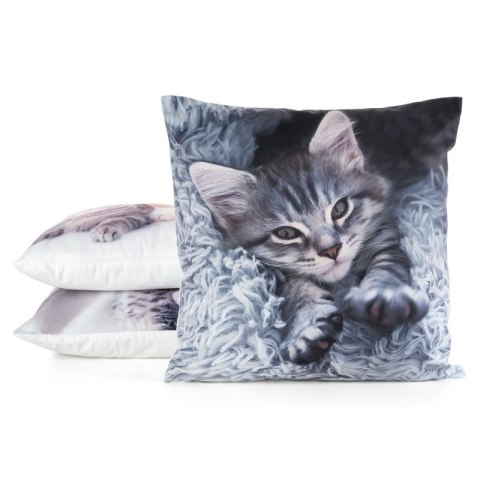 POSZEWKA ANIMAL 76 45 X 45 CM SZARY EUROFIRANY POSZEWKA ANIMAL 76 45 X 45 CM SZARY EUROFIRANY