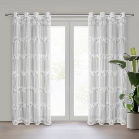 ZASŁONA GOTOWA SOTERA 140 X 250 CM BIAŁY EUROFIRANY ZASŁONA GOTOWA SOTERA 140 X 250 CM BIAŁY EUROFIRANY