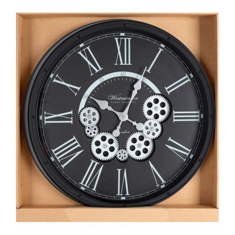 ZEGAR DEKORACYJNY 85 O 48 X 8 CM CZARNY EUROFIRANY ZEGAR DEKORACYJNY 85 O 48 X 8 CM CZARNY EUROFIRANY