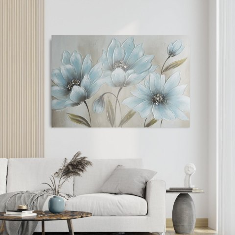 OBRAZ 655 90 X 60 CM BŁĘKITNY EUROFIRANY OBRAZ 655 90 X 60 CM BŁĘKITNY EUROFIRANY