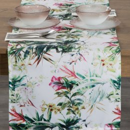 OBRUS GARDEN 40 X 140 CM BIAŁY EUROFIRANY
