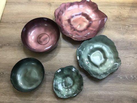 SZKLANA MISA DEKORACYJNA NIKOL FI 21 X 7 CM ZIELONY EUROFIRANY SZKLANA MISA DEKORACYJNA NIKOL FI 21 X 7 CM ZIELONY EUROFIRANY