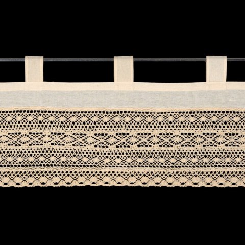 FIRANA GOTOWA MADDELINE NA SZELKACH 150 X 35 CM JASNOBEŻOWY EUROFIRANY FIRANA GOTOWA MADDELINE NA SZELKACH 150 X 35 CM JASNOBEŻOWY EUROFIRANY