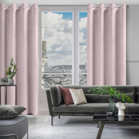 ZASŁONA GOTOWA D91 ROSA 140 X 250 CM PUDROWY RÓŻ EUROFIRANY ZASŁONA GOTOWA D91 ROSA 140 X 250 CM PUDROWY RÓŻ EUROFIRANY