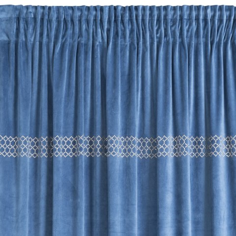 ZASŁONA GOTOWA JOVITA NA TAŚMIE 140 X 270 CM GRANATOWY EUROFIRANY ZASŁONA GOTOWA JOVITA NA TAŚMIE 140 X 270 CM GRANATOWY EUROFIRANY
