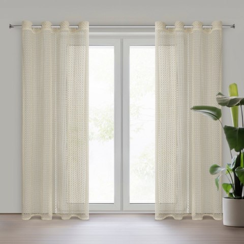 FIRANA GOTOWA MIRELLA 140 X 250 CM BEŻOWY EUROFIRANY FIRANA GOTOWA MIRELLA 140 X 250 CM BEŻOWY EUROFIRANY