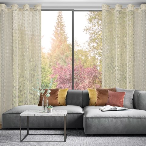 FIRANA GOTOWA MIRELLA 140 X 250 CM BEŻOWY EUROFIRANY FIRANA GOTOWA MIRELLA 140 X 250 CM BEŻOWY EUROFIRANY