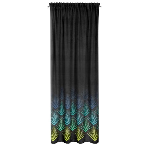 ZASŁONA GOTOWA ANGELINA NA TAŚMIE 140 X 270 CM CZARNY EUROFIRANY ZASŁONA GOTOWA ANGELINA NA TAŚMIE 140 X 270 CM CZARNY EUROFIRANY