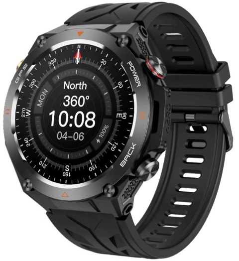 Smartwatch Męski Rubicon RNCF37-1 GPS BLACK Smartwatch Męski Rubicon RNCF37-1 GPS BLACK