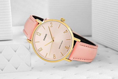 Zegarek Damski Casio LTP-VT01GL-4BUDF + BOX Zegarek Damski Casio LTP-VT01GL-4BUDF + BOX