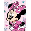 Koc flanelowy 100x150 Myszka Minnie róż (coral) Jerry Fabrics