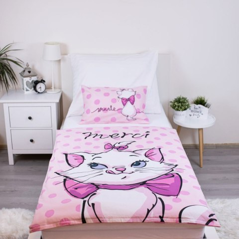 Pościel bawełna 100x135 + 40x60 Kotek Marie "merci" Jerry Fabrics Pościel bawełna 100x135 + 40x60 Kotek Marie "merci" Jerry Fabrics