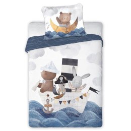 Pościel bawełna 100x135 + 40x60 Łódka Faro