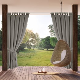 ZASŁONA GOTOWA GARDEN2 NA SZELKACH 155 X 220 CM SREBRNY EUROFIRANY