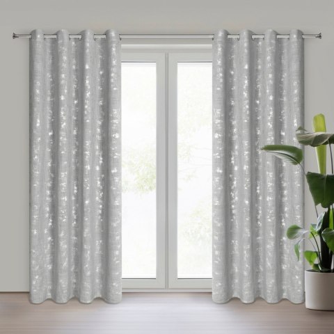 ZASŁONA GOTOWA SOLANA 140 X 250 CM SREBRNY EUROFIRANY ZASŁONA GOTOWA SOLANA 140 X 250 CM SREBRNY EUROFIRANY