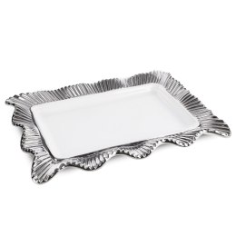 PATERA DEKORACYJNA BETSY (01) 36 X 25 X 4 CM KREMOWY EUROFIRANY