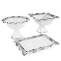 PATERA DEKORACYJNA BETSY (01) 36 X 25 X 4 CM KREMOWY EUROFIRANY