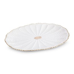 PATERA DEKORACYJNA GAIA (05) 36 X 25 X 2 CM KREMOWY EUROFIRANY