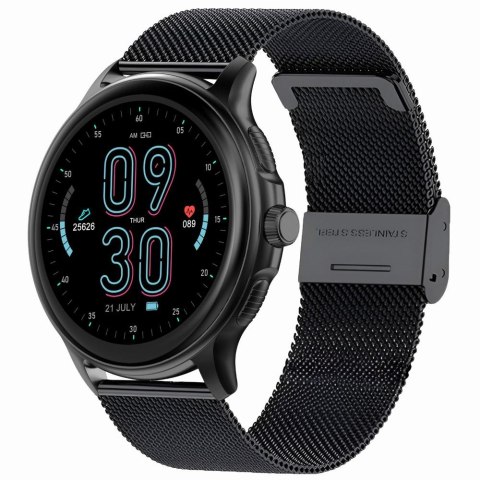 Smartwatch Damski GRAVITY GT12-2 Granatowy Pasek Silikonowy + Czarna Bransoleta Smartwatch Damski GRAVITY GT12-2 Granatowy Pasek Silikonowy + Czarna Bransoleta