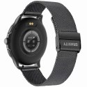 Smartwatch Damski GRAVITY GT12-2 Granatowy Pasek Silikonowy + Czarna Bransoleta