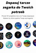 Smartwatch Damski GRAVITY GT12-2 Granatowy Pasek Silikonowy + Czarna Bransoleta