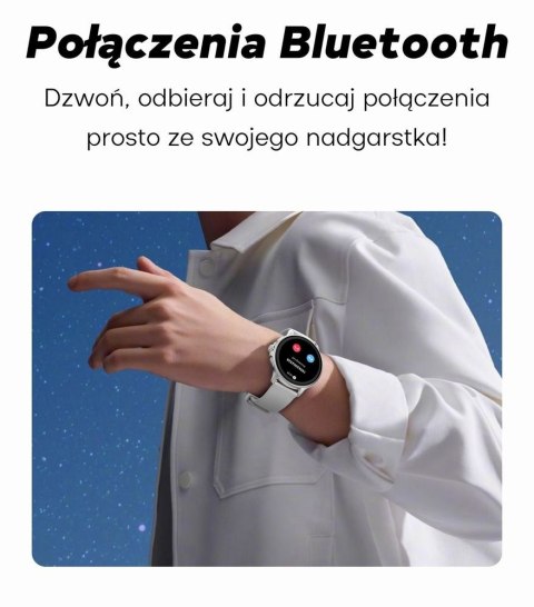 Smartwatch Damski GRAVITY GT12-4 Czarny Pasek Silikonowy + Bransoleta Różowe Złoto Smartwatch Damski GRAVITY GT12-4 Czarny Pasek Silikonowy + Bransoleta Różowe Złoto