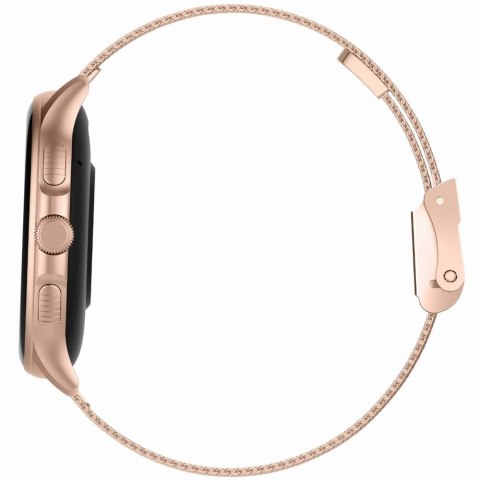 Smartwatch Damski GRAVITY GT12-5 Szary Pasek Silikonowy + Bransoleta Różowe Złoto Smartwatch Damski GRAVITY GT12-5 Szary Pasek Silikonowy + Bransoleta Różowe Złoto
