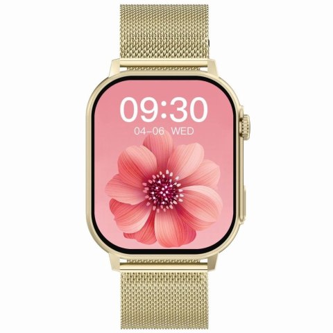 Smartwatch Damski GRAVITY GT15-10 Biały Pasek Silikonowy + Złota Bransoleta Smartwatch Damski GRAVITY GT15-10 Biały Pasek Silikonowy + Złota Bransoleta