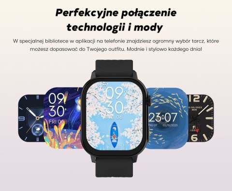 Smartwatch Damski GRAVITY GT15-10 Biały Pasek Silikonowy + Złota Bransoleta Smartwatch Damski GRAVITY GT15-10 Biały Pasek Silikonowy + Złota Bransoleta