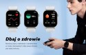 Smartwatch Damski GRAVITY GT15-10 Biały Pasek Silikonowy + Złota Bransoleta