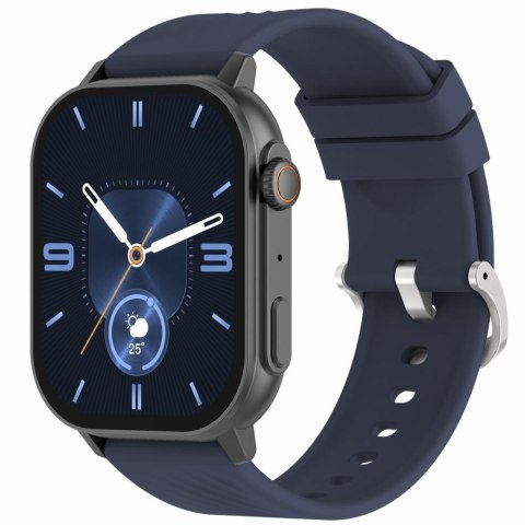Smartwatch Damski GRAVITY GT15-12 Granatowy Pasek Silikonowy + Czarna Bransoleta Smartwatch Damski GRAVITY GT15-12 Granatowy Pasek Silikonowy + Czarna Bransoleta