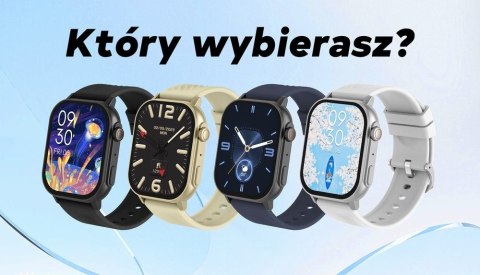 Smartwatch Damski GRAVITY GT15-12 Granatowy Pasek Silikonowy + Czarna Bransoleta Smartwatch Damski GRAVITY GT15-12 Granatowy Pasek Silikonowy + Czarna Bransoleta
