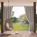 ZASŁONA GOTOWA GARDEN 10 NA SZELKACH 155 X 200 CM BRĄZOWY EUROFIRANY