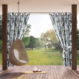 ZASŁONA GOTOWA GARDEN 20 NA SZELKACH 155 X 220 CM ZIELONY EUROFIRANY