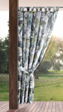 ZASŁONA GOTOWA GARDEN 20 NA SZELKACH 155 X 220 CM ZIELONY EUROFIRANY