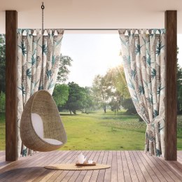 ZASŁONA GOTOWA GARDEN 8 NA SZELKACH 155 X 260 CM BEŻOWY EUROFIRANY
