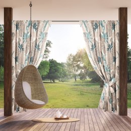 ZASŁONA GOTOWA GARDEN 8 NA TAŚMIE 155 X 200 CM BEŻOWY EUROFIRANY