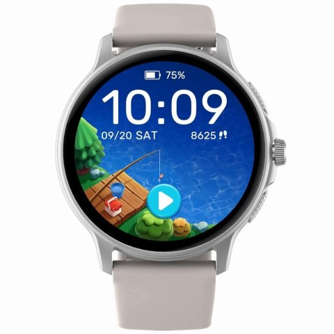 Smartwatch Damski GRAVITY GT12-8 Biały Pasek Silikonowy + Srebrna Bransoleta Smartwatch Damski GRAVITY GT12-8 Biały Pasek Silikonowy + Srebrna Bransoleta