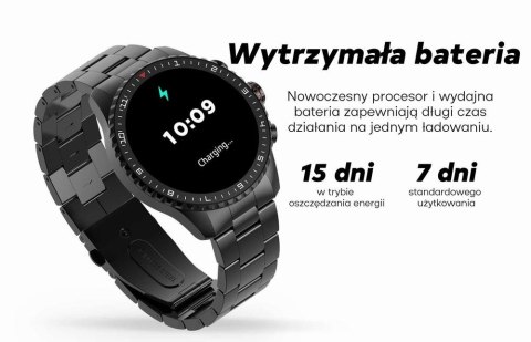 Smartwatch Męski GRAVITY GT16-2 Black / Czarna Bransoleta Smartwatch Męski GRAVITY GT16-2 Black / Czarna Bransoleta