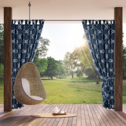 ZASŁONA GOTOWA GARDEN 14 NA SZELKACH 155 X 200 CM GRANATOWY EUROFIRANY