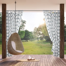 ZASŁONA GOTOWA GARDEN 16 NA SZELKACH 155 X 200 CM BIAŁY EUROFIRANY