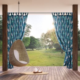 ZASŁONA GOTOWA GARDEN 9 NA SZELKACH 155 X 220 CM TURKUSOWY EUROFIRANY